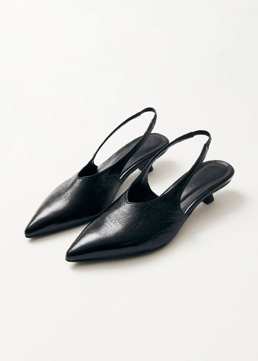Eros Creme Leder Pumps Black