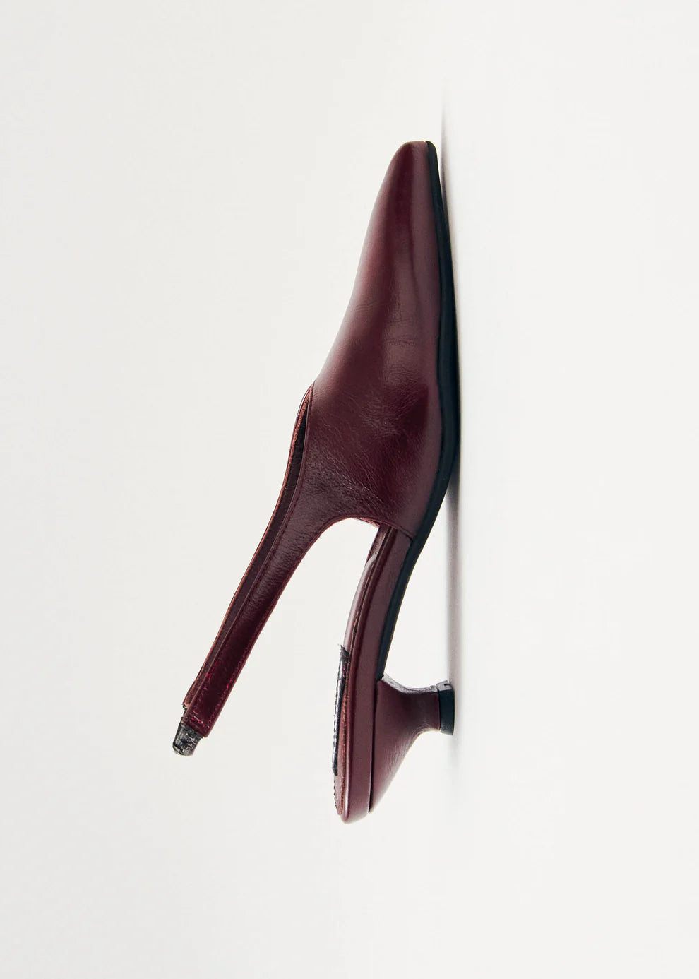 Eros Creme Leder Pumps Burgundy