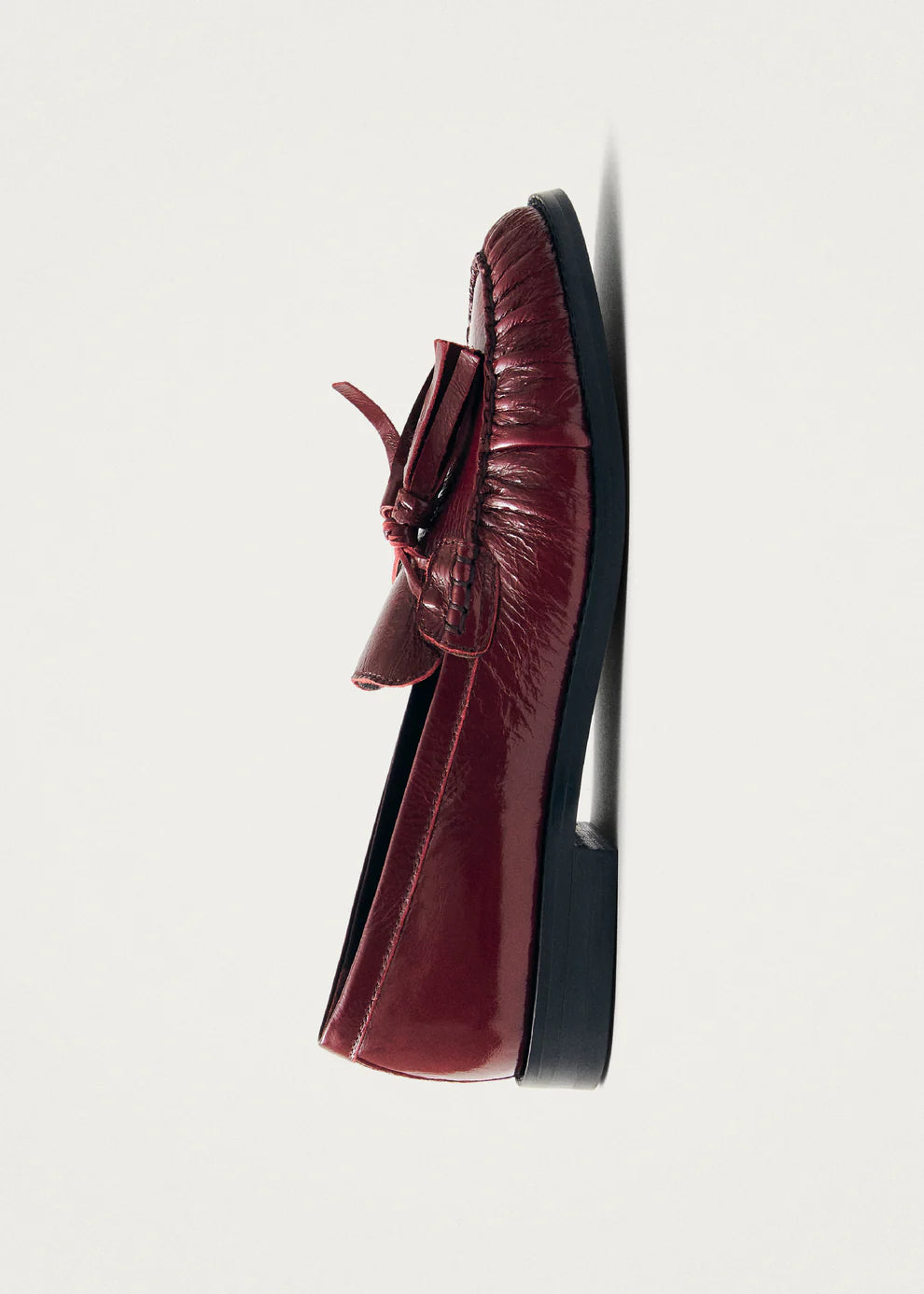 MARIETTA ONIX BURGUNDY LEATHER LOAFERS Alohas