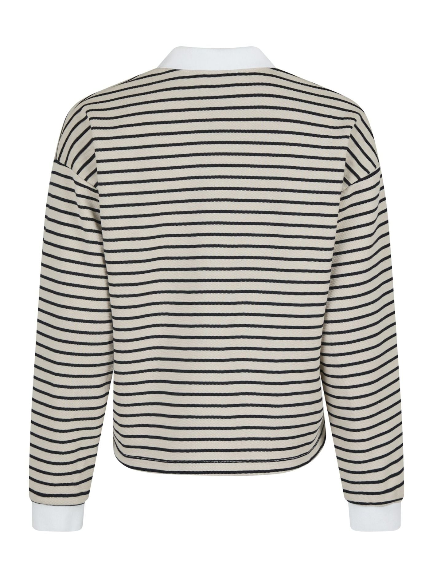 Sara Stripe Polo Blouse