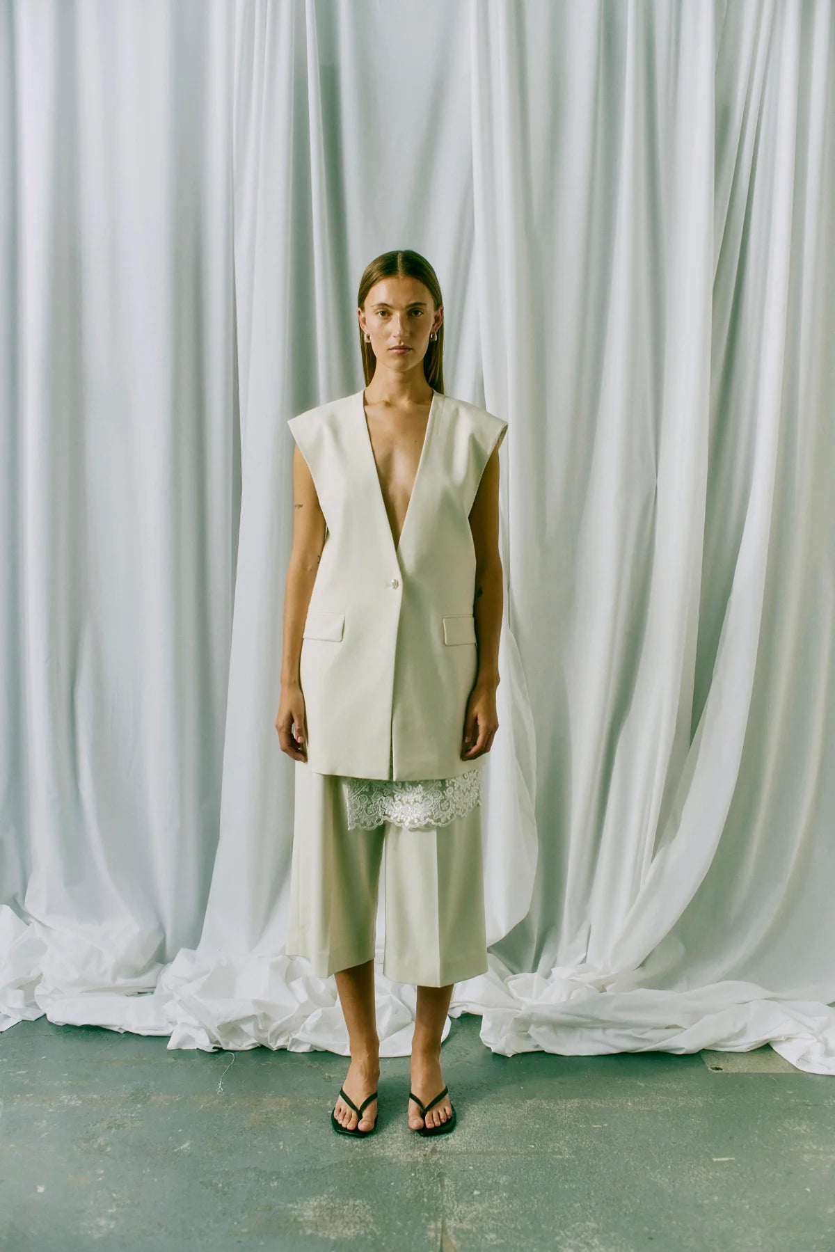 CMTAILOR - KURZE WESTE IN WOLLWEISS | Copenhagen Muse