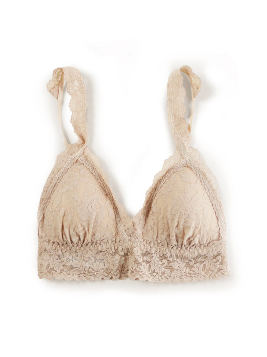 Padded Crossover Bralette in Chai