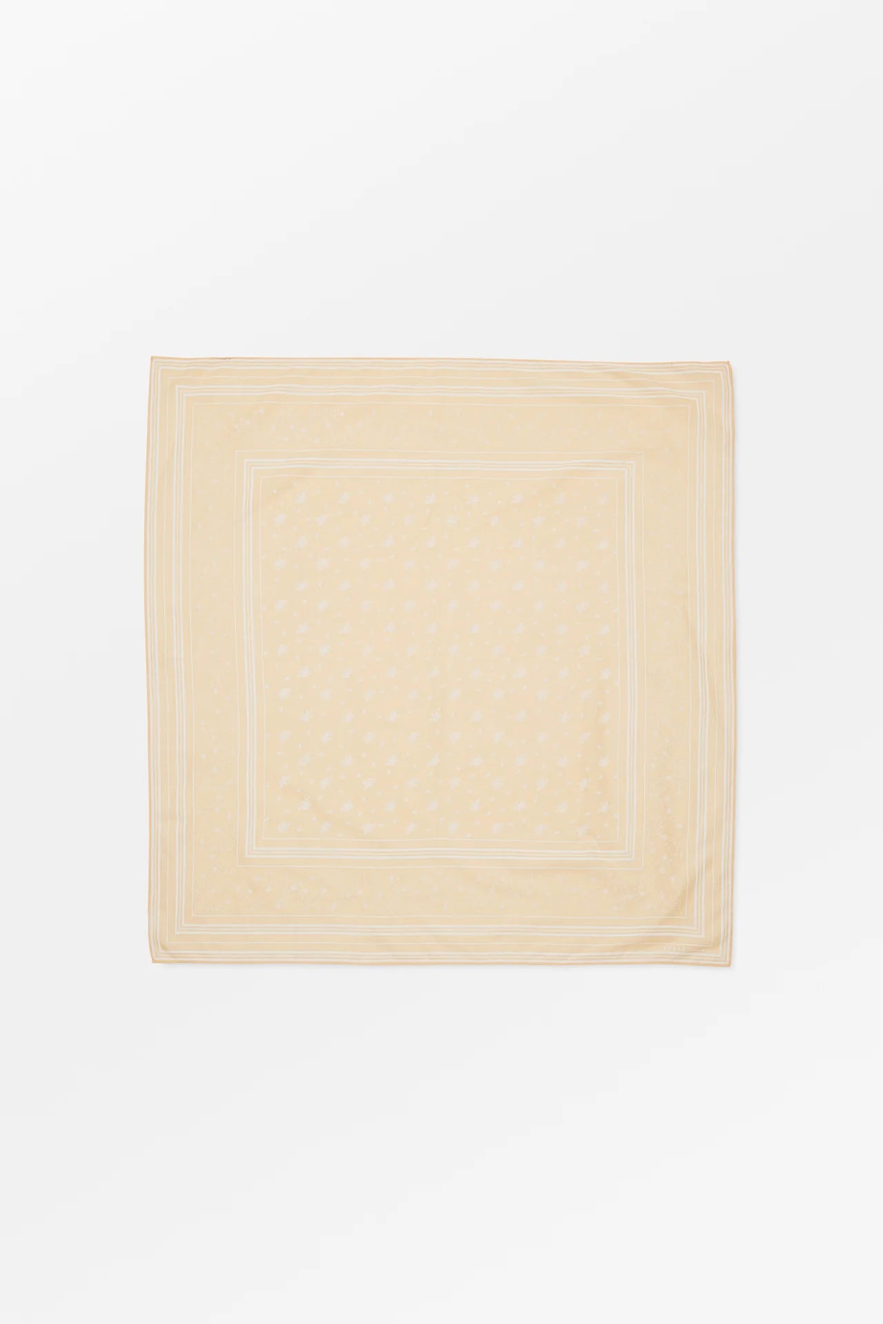 Skall classic scarf 90x90 - Light Peach/ White