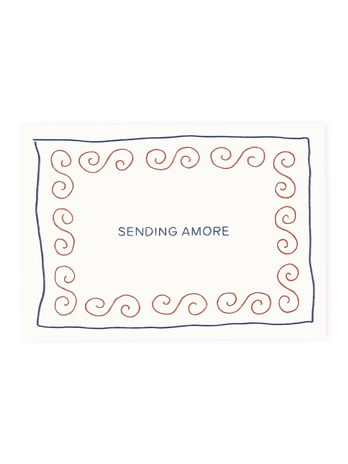 Postkarte 'Sending Amore' (Risographie)