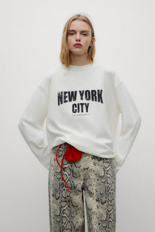 Kay Woman T-Shirt Whisper White| The new Society